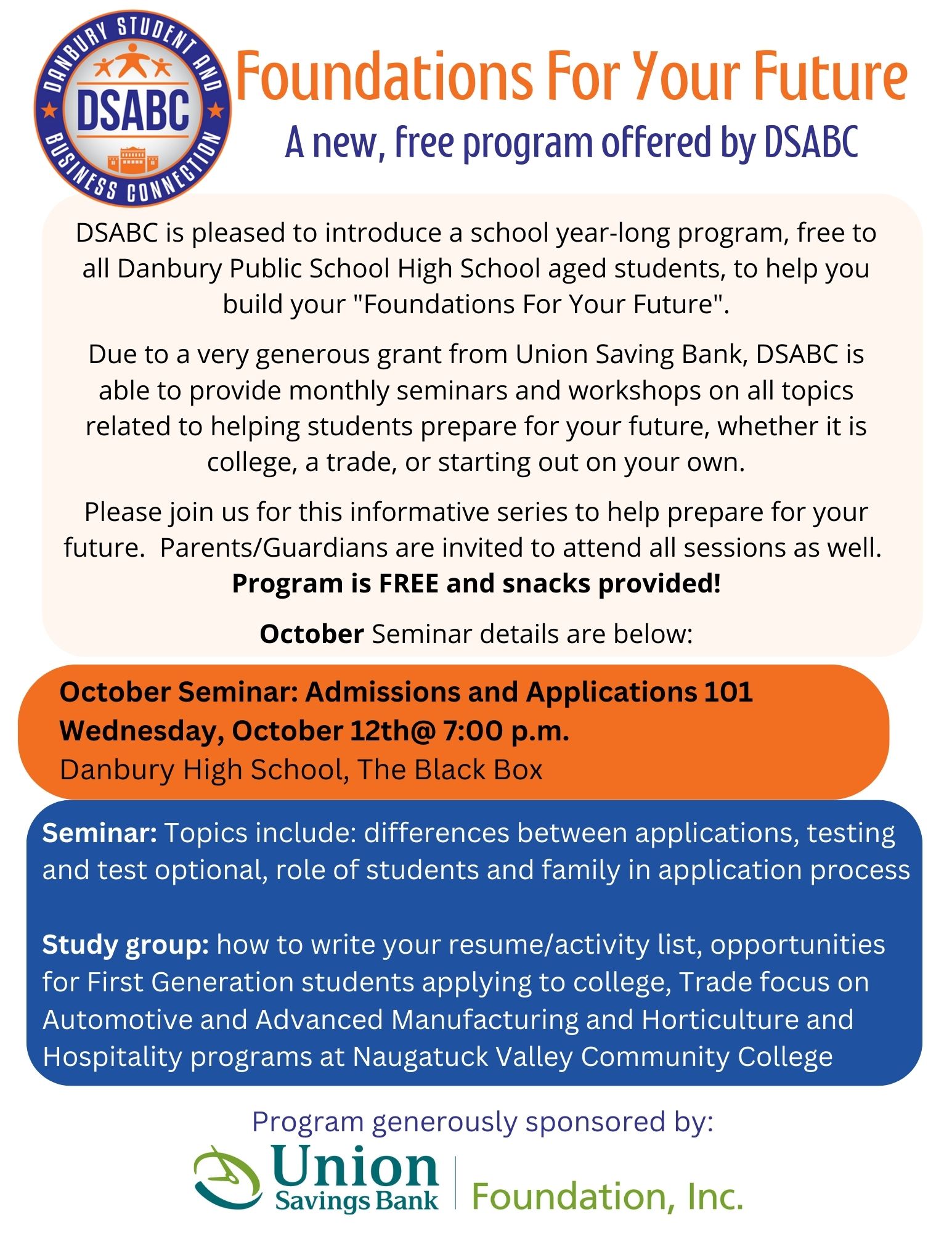 DSABC Helping Danbury Public School Students Achieve Personal and Ac